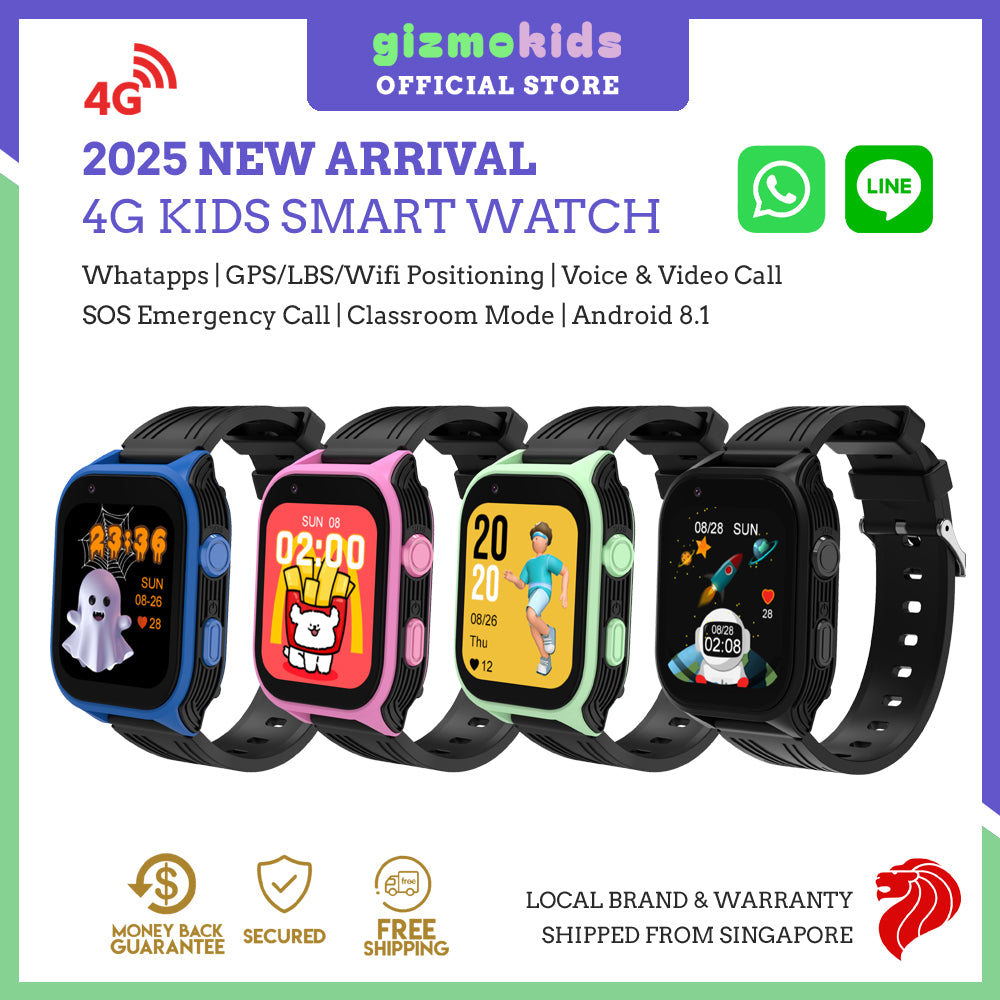 Gizmo M-Edge 4G Kids Smartwatch GPS Tracking Video Calls
